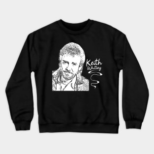 Keith Whitley // Country music // Retro white Crewneck Sweatshirt